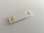 2GB USB Stick Mini Slim (weiß), ideal zum Datenversand per Brief, nur 2 Gramm schwer