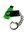 2GB USB Flash Drive Swivel mit Schlüsselanhänger (Grün)