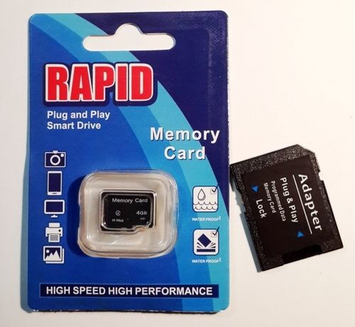 RAPID 8GB micro SD Card inkl. Adapter