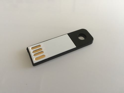 2GB USB Stick Mini Slim (schwarz), ideal zum Datenversand per Brief, nur 2 Gramm schwer