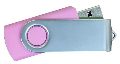 2GB USB Flash Drive Swivel  Rosa