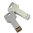 2GB USB Flash Keychain Scarlett star