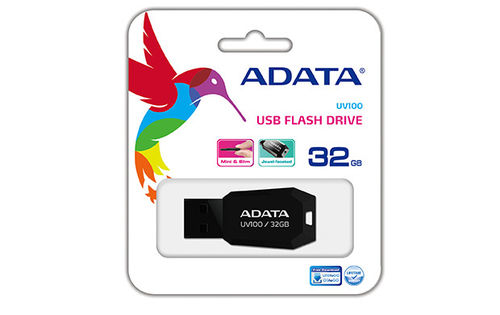 ADATA 32GB UV100 DashDrive USB 2.0 Stick schwarz