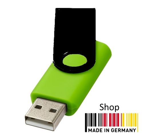 2GB USB Flash Drive Swivel Grün Schwarz