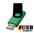 2GB USB Flash Drive Swivel DarkGrün Schwarz