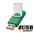 8GB USB Flash Drive Swivel DarkGrün